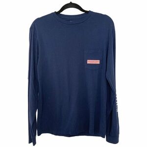 Vineyard Vines Navy Blu ‘Tie One On’ Crew Neck Tee